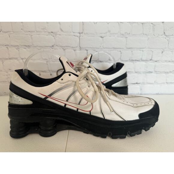 2008 Nike Shox Turbo VII White Black Men's size 11.5 Shoe Sneakers - Picture 8 of 12